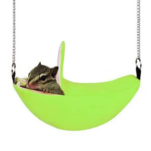 2021 New Soft Hamster Banana Nest Winter Warm Nest Hanging Hammock Moon Boat Boat Small Pet Nest Cotton Nest Pet Supplies Pet Supplies