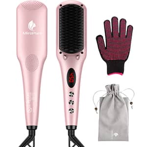 MIROPURE Enhanced Hair Straightener Heat Brush by MiroPure