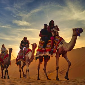 Premium Red Dunes Safari with Camel Ride & 3 Cuisines at Al Khayma Camp Desert safaris