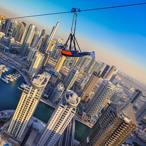 XLine Dubai Marina - The Longest Urban Zipline in The World XDubai Attractions