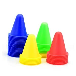 10Pcs/Set Skate Marker Training Road Cones Roller Football Soccer Rugby Soft Tower Skating Obstacle Roller Skate Pile Suppplies Sports  Outdoors