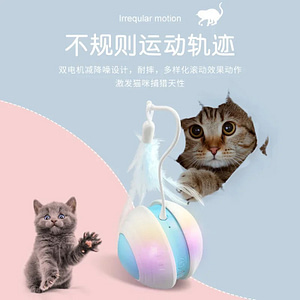 NEW Interactive Cat Ball Toys with Bird Sound