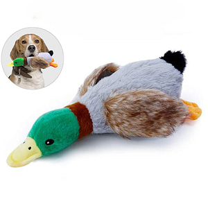 Cute Plush Duck Sound Toy Stuffed Squeaky Animal Squeak Dog Toy Cleaning Tooth Dog Chew Rope Toys Pet Dog Accessories Toys Pet Supplies