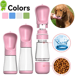 New Portable Dog Water Bottle For Small Large Dogs Outdoor Walking Puppy Pet Travel Water Bottle Pet Drinking Bowl Dog Supplies Pet Supplies