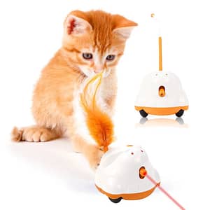 Automatic Sensor Cat Toys Interactive Smart Robotic Electronic Feather Teaser Self-Playing USB Rechargeable Kitten Toys for Pets Pet Supplies