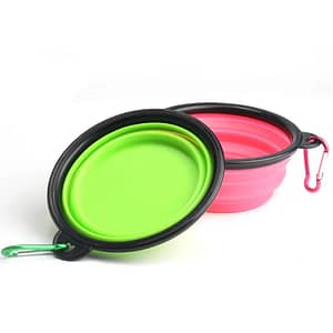 NEW 350ML/1000ML Foldable Silicone Pet Bowl Portable Puppy Food Container Collapsible Feeder for Outdoor Camping Dog Accessories Pet Supplies