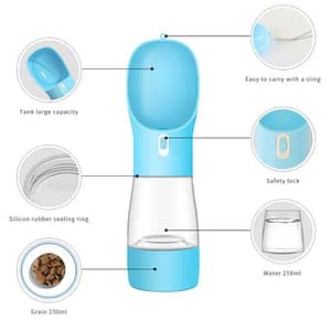 NEW Outdoor Drinking Bottle for Cat Dog 2 in 1 Water Bowl for Dogs Pet Bowls and Drinkers Feeder Accessories Pet Supplies