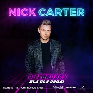 Nick Carter at Bla Bla - Live in Dubai  The Tent at Bla Bla Dubai