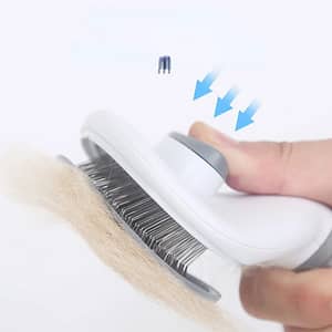 NEW Cat Brush Remove Hair Pet Hair Removal Comb for Cats Non-slip Grooming Brush Stainless Steel Dog Combs Brushes Cat Accessories Pet Supplies