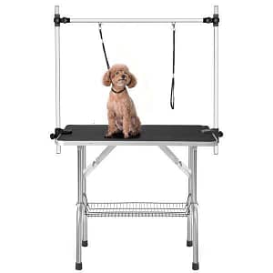 36 inch professional pet dog grooming table with adjustable heavy-duty portable support arm