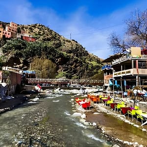 Day trip Ourika waterfall & Berber Villages at Jamaa El Fna
