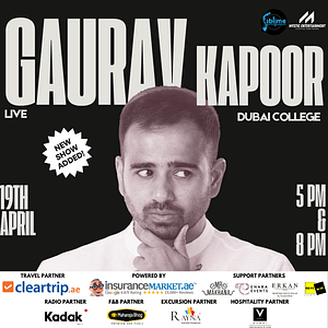 Gaurav Kapoor Live in Dubai Comedy Events