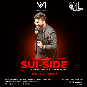 Prateek Hiranandan Stand Up Comedy in Muscat Comedy Events