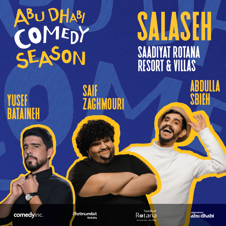 Salaseh at Saadiyat Rotana Resort & Villas Ballroom in Abu Dhabi Comedy Events