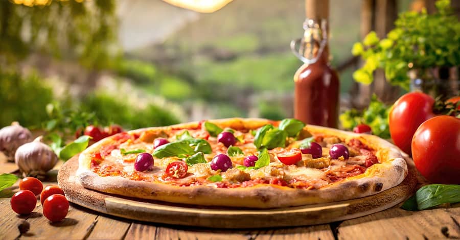 Two Starters With Optional Any Pizza