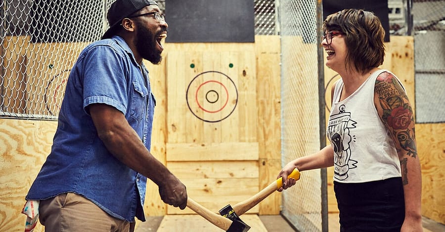 Axe Throwing Experience At Action Park Dubai