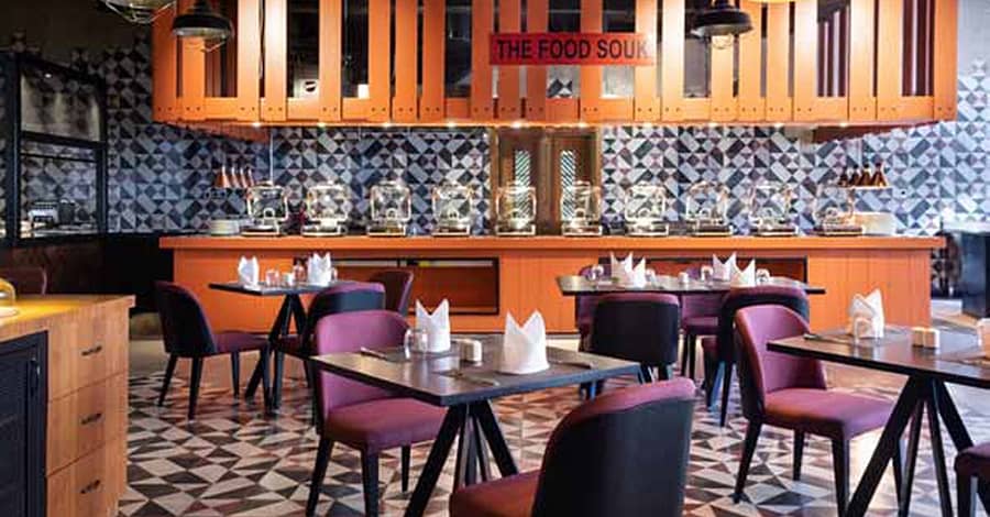 Breakfast Buffet With Beverages And Pool Access At Food Souk Dubai