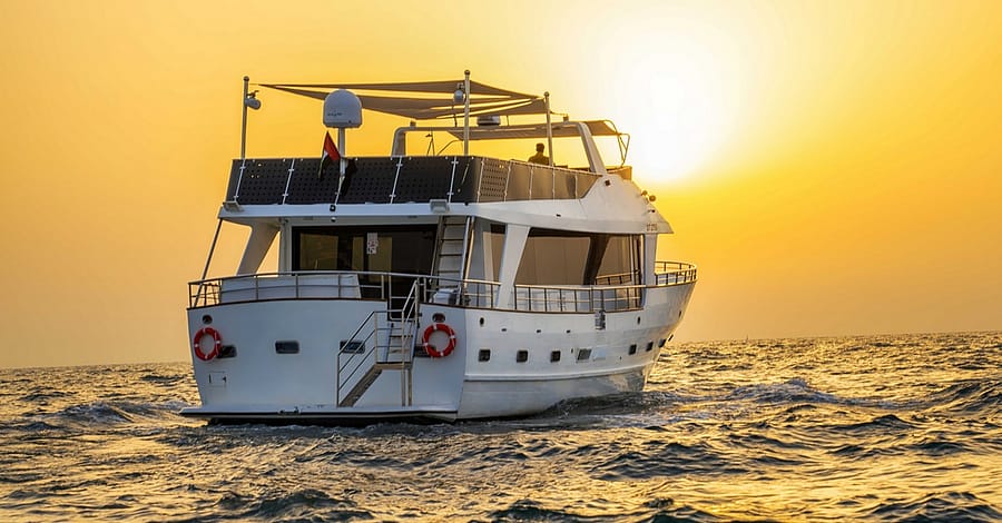 Two-Hour Sunset Cruise On A 70ft Yacht With Bbq And Iconic Dubai Views Dubai