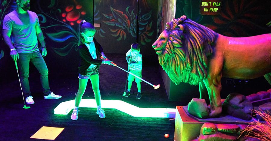 Glow Golf Experience At Mystic Golf By Tr88house @Bluewaters Island Dubai