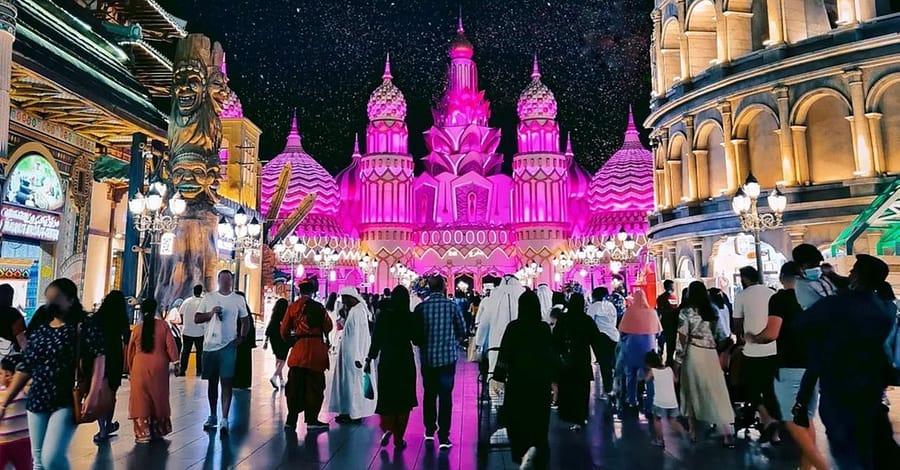 Global Village + Optional Img Worlds Of Adventure Or Aquarium Ticket Dubai