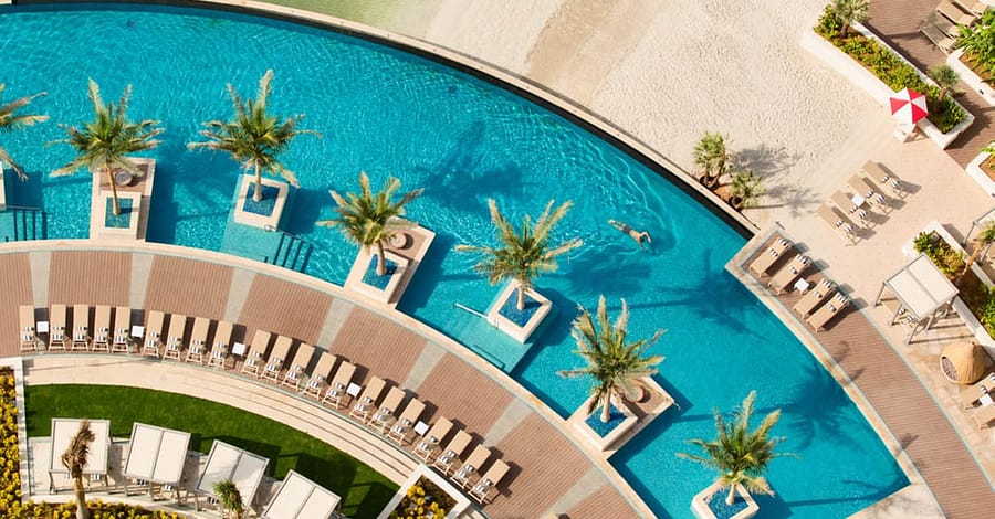 Pool And Beach Access At The Pool At 5* Grand Hyatt Emirates Pearl Dubai