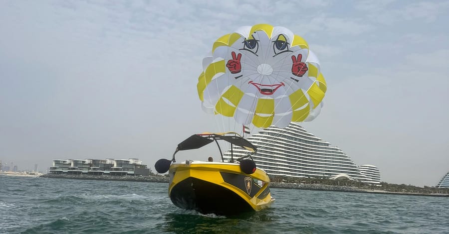 Soar Above Dubais Coastline With 30-Minute Parasailing For One Or Two Dubai