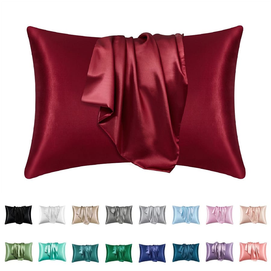 Comfortable Silk Pillowcase with Soft Satin Finish - Elegant Bedroom Accessory Home  Garden