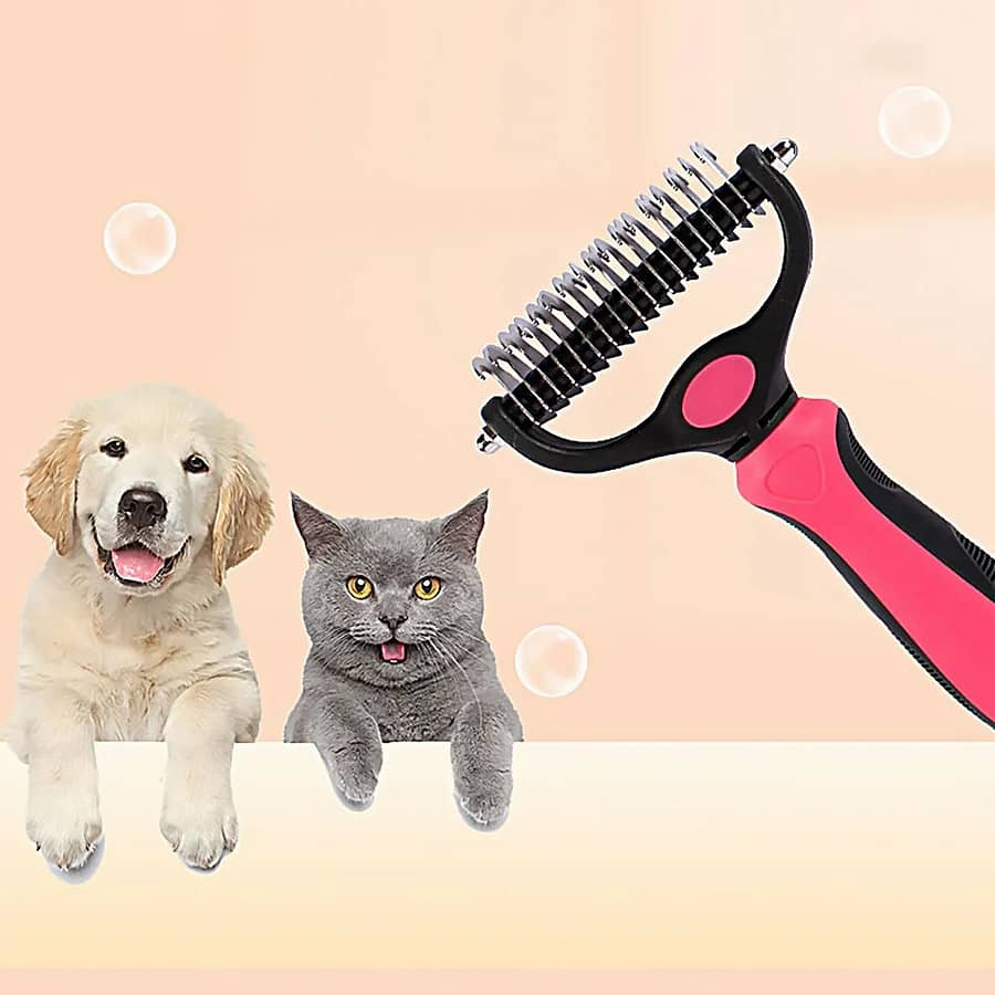 Pets Fur Knot Cutter Dog Grooming Shedding Tools Pet Cat Hair Removal Comb Brush Double sided Pet Products Suppliers Pet Supplies
