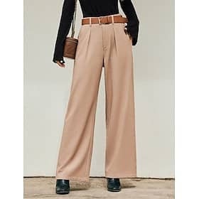 High Waist Wide Leg Dress Pants