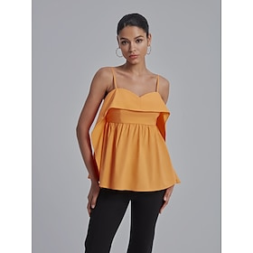 Sweetheart Peplum Strap Top