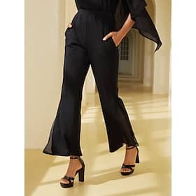 Elegant Chiffon Modal Bell Bottom Pants