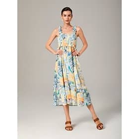 Summer Colorful Printed Strapless Tube Dress