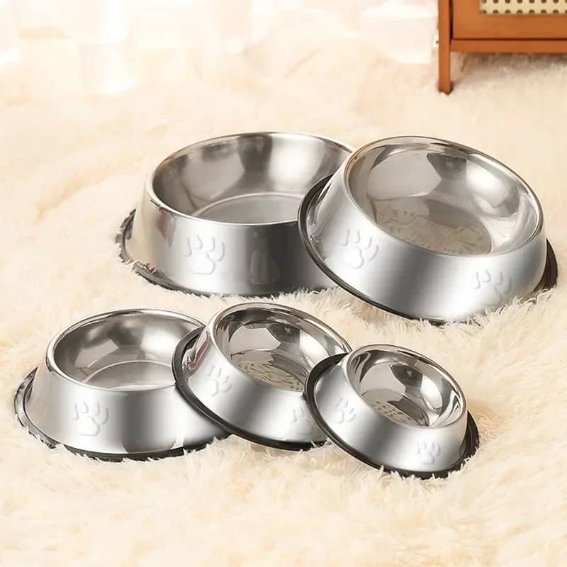 BUY NEW Stainless Steel Dog Bowl Anti-Gulping Slow Feeder Safe Washable Pet Food Water Bowl Small Medium Large Dog Slow Eating - Pet Supplies at DYAF.com