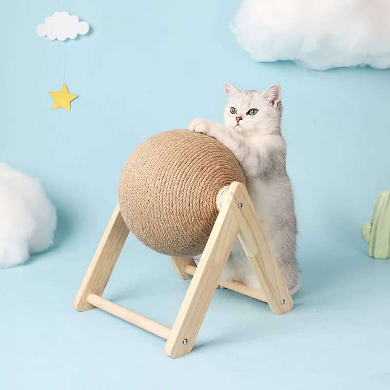 BUY Cat Scratch Ball Cats Toy Sisal Cat Scratcher With Ball Stand Wear-Resistant Toys for Cats Grinding Paws Relax Protect Furniture - Pet Supplies at DYAF.com