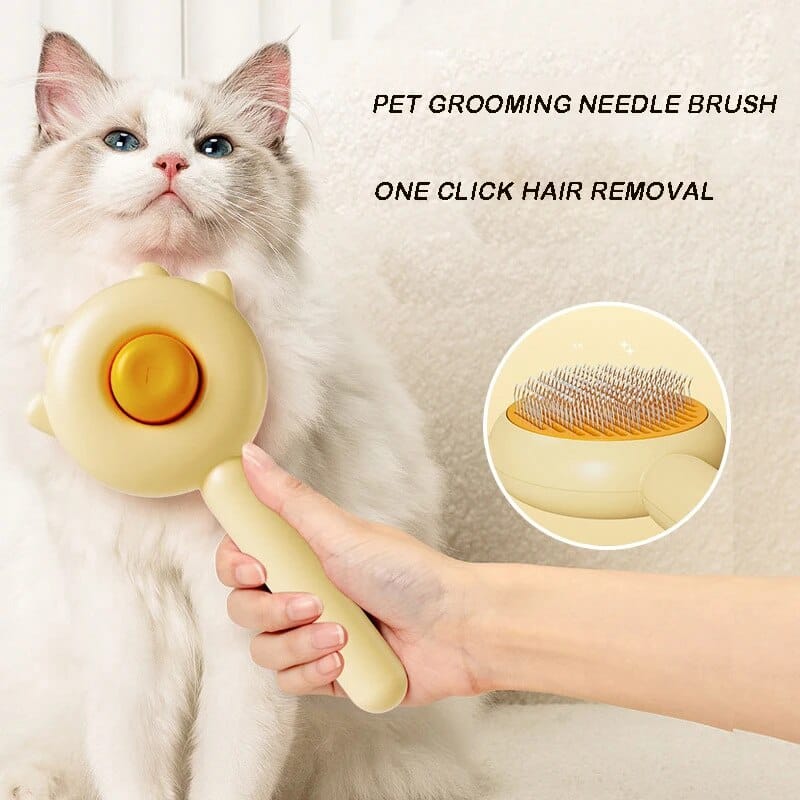 BUY Pet Comb One-Key Hair Removal Cleaning Brush Magic Massage Grooming Needle Scratcher For Cat Dog Cleaning Care Supplies - Pet Supplies at DYAF.com