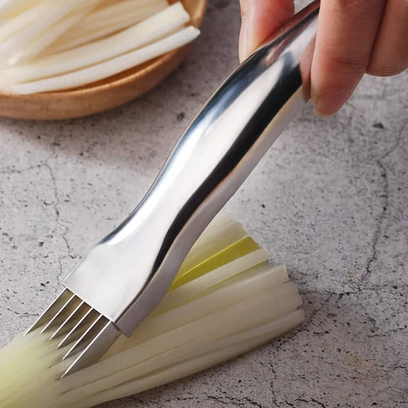 BUY Stainless Steel Onion Cutter Graters Multifunction Onion Garlic Tomato Knife Vegetable Shredders Slicer Kitchen Cooking Gadgets - Home  Garden at DYAF.com