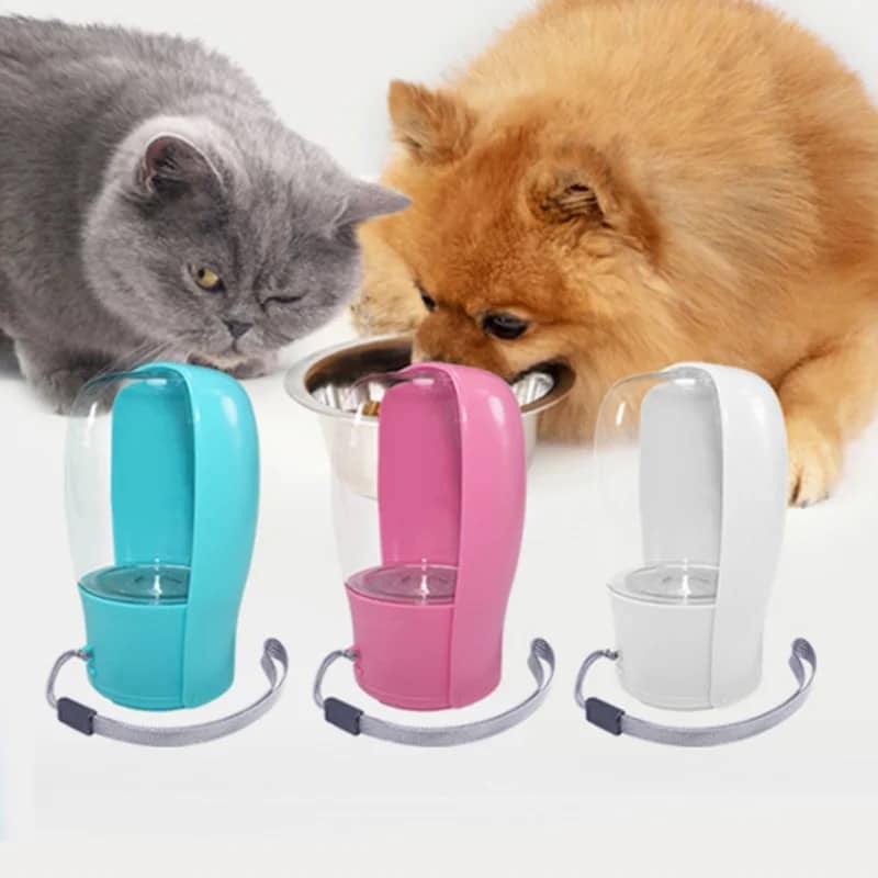 BUY NEW Pet Water Dispenser Feeder Foldable 280 ml/10 OZ Gourd Bottle Bowl Drinker Carbon Filter Outdoor Walking Travel Drink Cup - Pet Supplies at DYAF.com