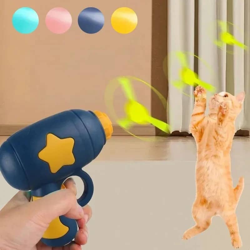 BUY Funny Cat Toy Interactive Launch Pet Training Toy For Kitten Mini Flying Disc Shooting Gun Chasing Games Cat Toys Pet Supplies - Pet Supplies at DYAF.com