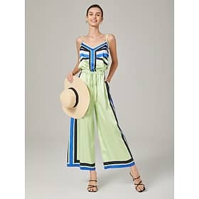 Casual Fashion Geometric Print One-Piece Pants