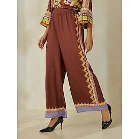 Brown Bohemia Loose Wide Leg Culottes